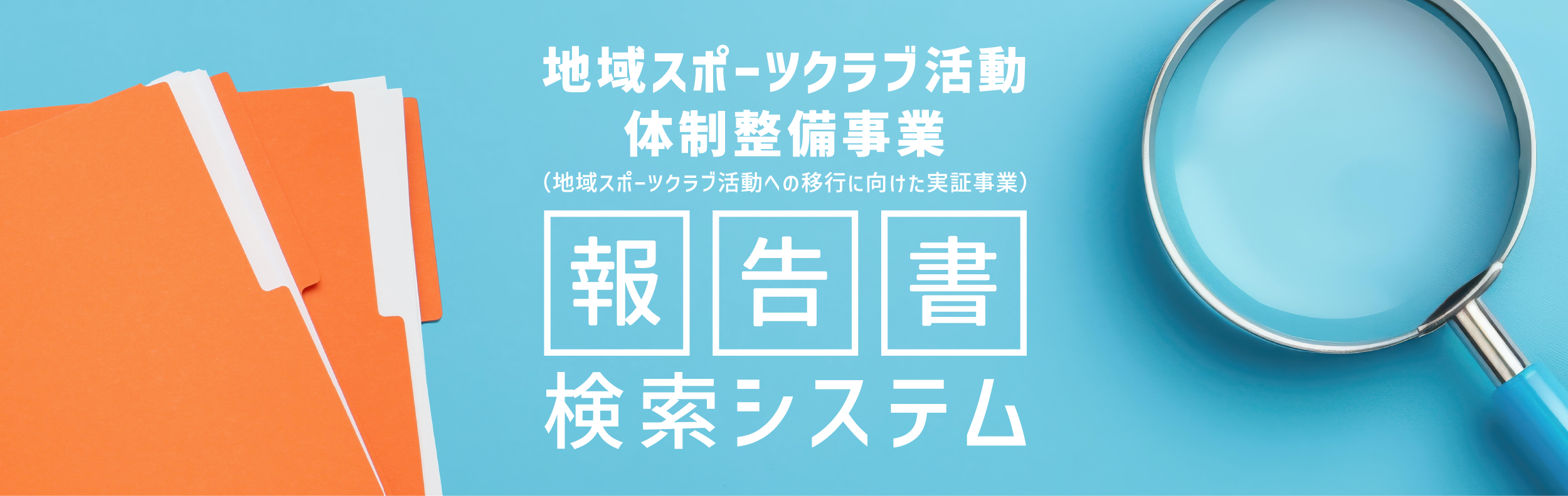地域スポーツクラブ活動体制整備事業 報告書検索システム